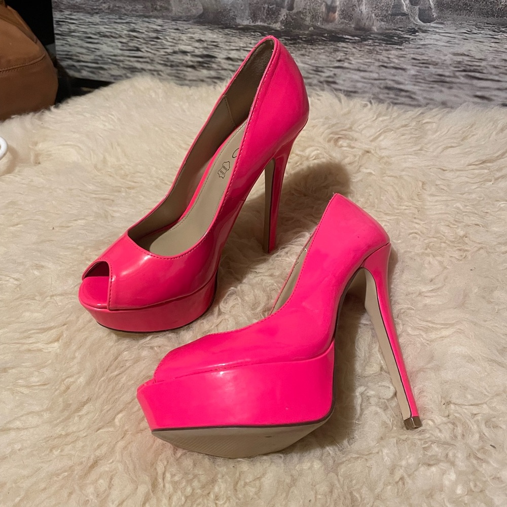 New Aldo pink leather shoes